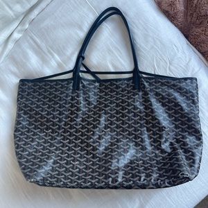Authentic Goyard St. Louis GM Tote in Black